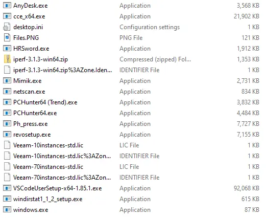 inc ransomware toolset picture