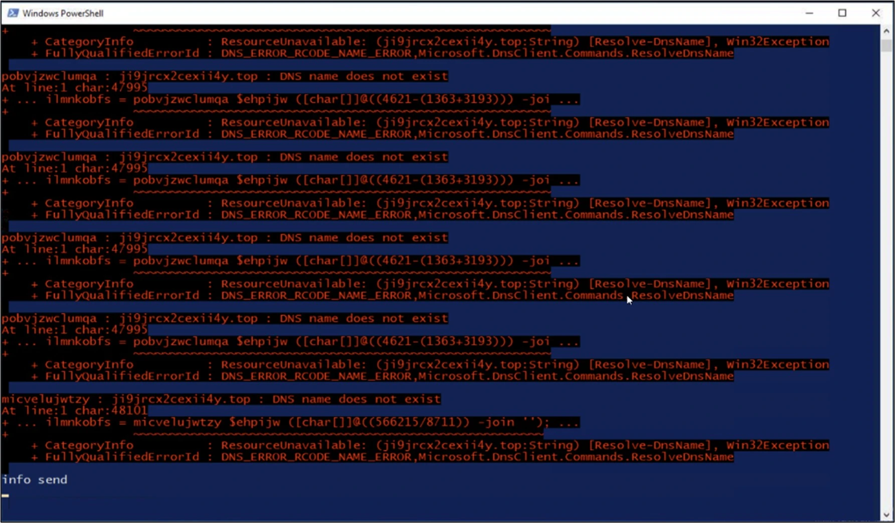 Sandbox output showing an AsyncRAT stealer information sent message